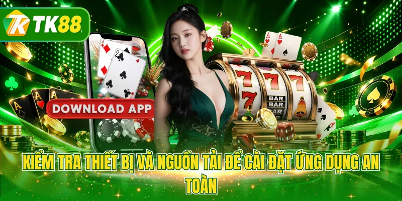 Kiểm tra thiết bị và nguồn tải để cài đặt ứng dụng an toàn