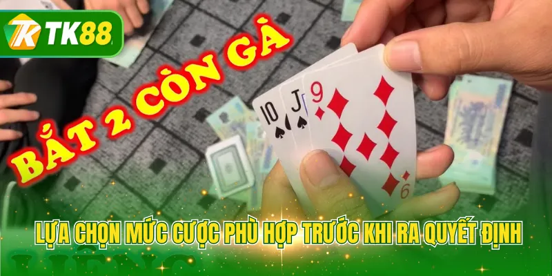 Lựa chọn mức cược phù hợp trước khi ra quyết định