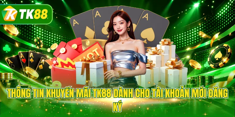 Thông tin khuyến mãi TK88 dành cho tài khoản mới đăng ký